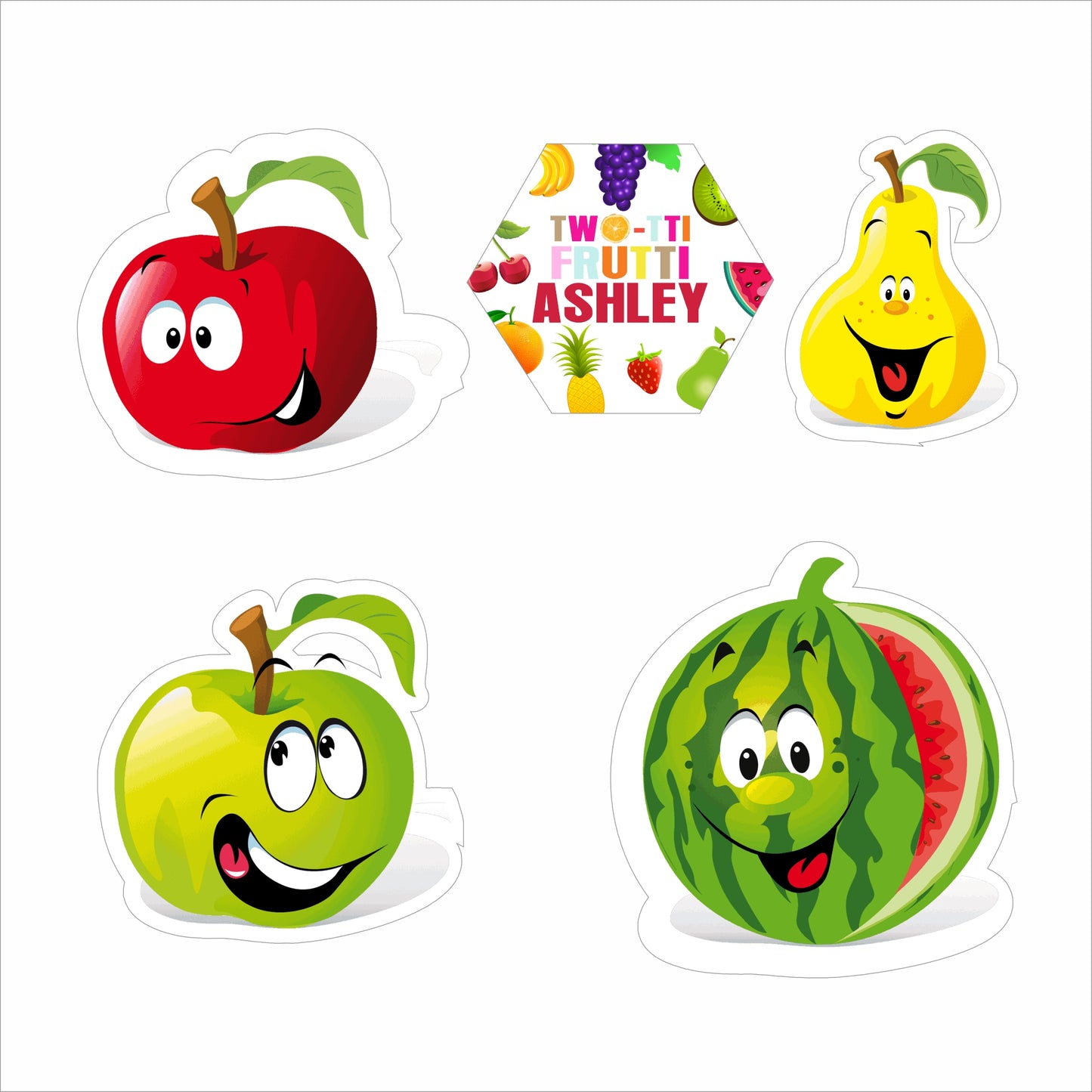 Twotti Fruity Theme Birthday Party Cutouts