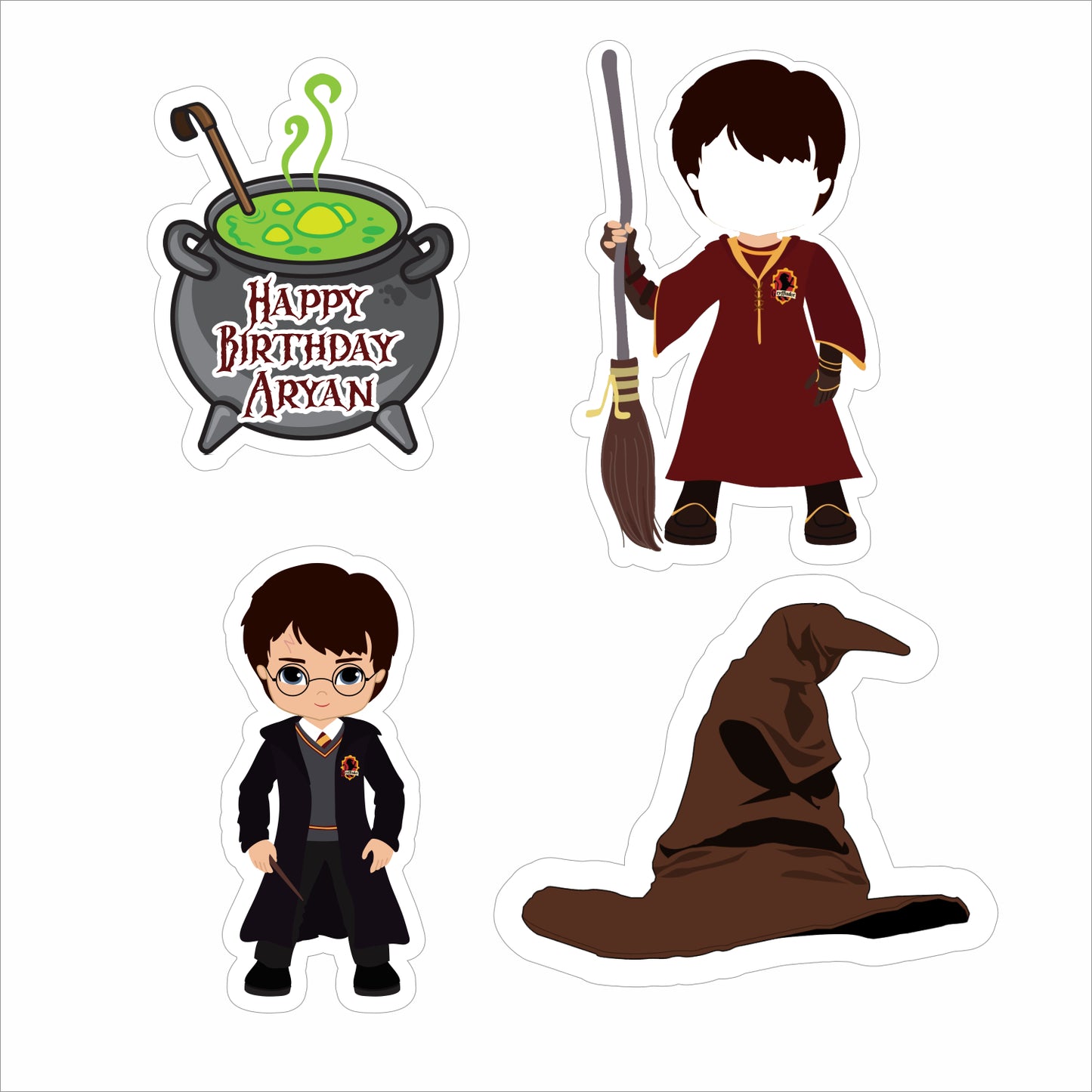 Harry Potter Theme Birthday Party Cutouts