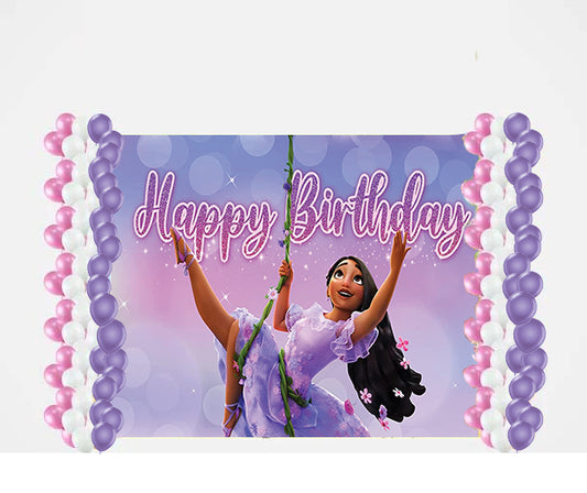 Encanto Theme Birthday Party Decoration kit with Backdrop & Balloons
