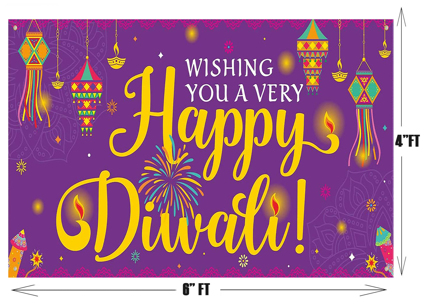 Diwali Party Decoration Backdrop