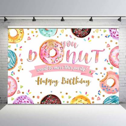 Two Sweet Theme Birthday Party Backdrop