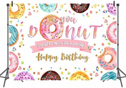 Two Sweet Theme Birthday Party Backdrop