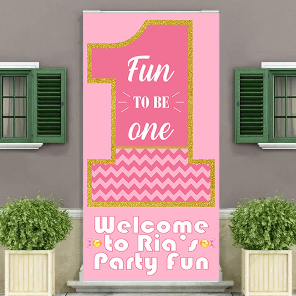 Fun Is One Customized Welcome Banner Roll up Standee (with stand)