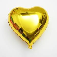 18 Inch Gold Heart Balloons, Heart Shaped Balloons Foil Love Balloons For Wedding Decoration, Birthday Parties.
