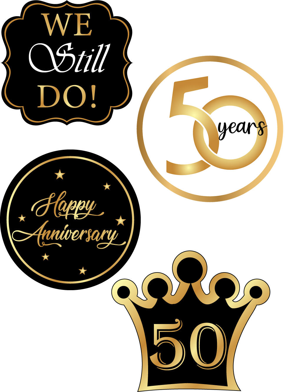 50th Anniversary Party Theme Hanging Set for Decoration