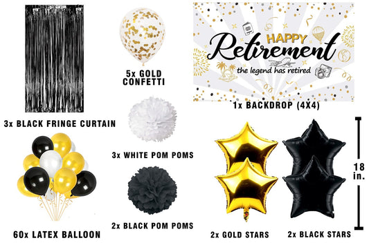 Retirement Party Decorations Complete Set