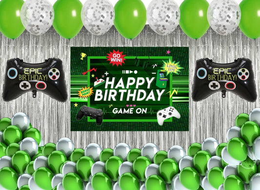 Gaming Theme Birthday Party Decorations Complete Set