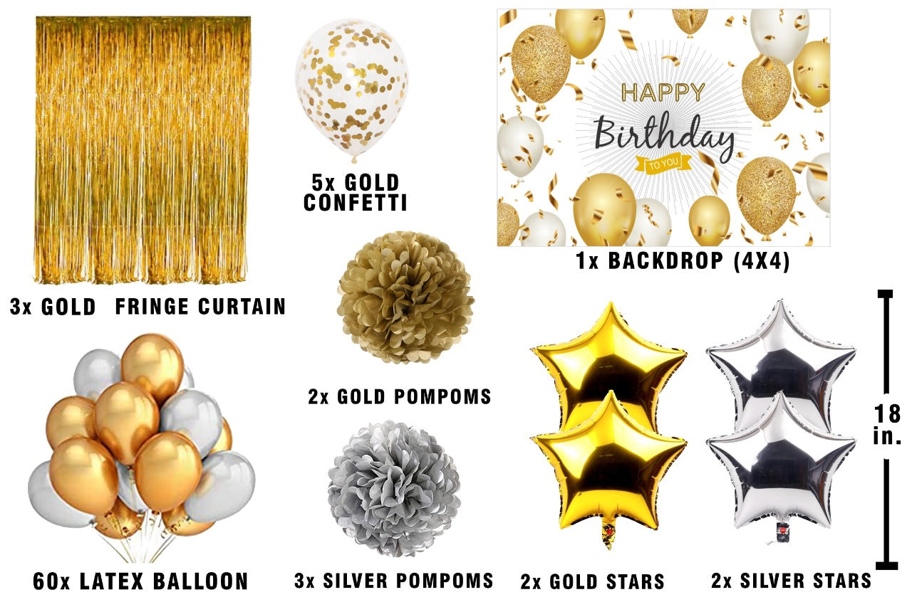 Joyful Birthday Party Decorations Complete Set