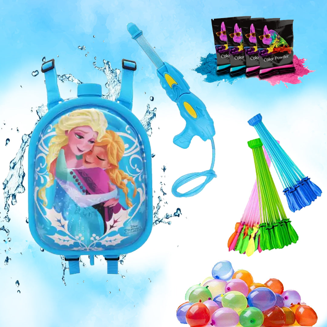 Holi Party Combo- Frozen Water Gun ,Water Balloons and Gulal