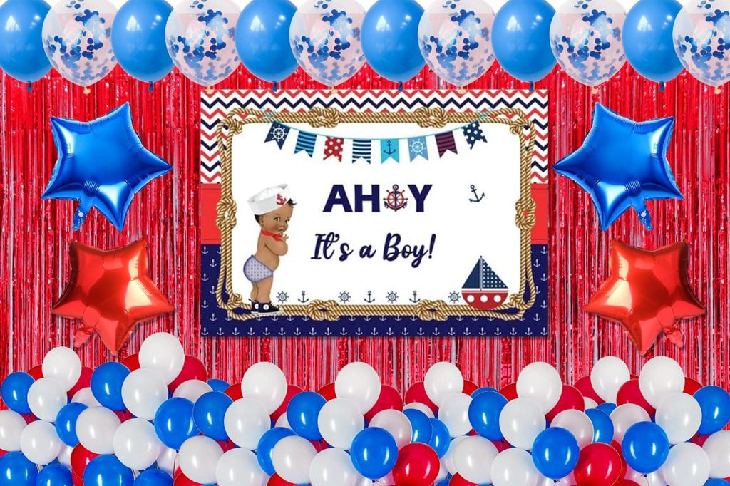 Nautical Ahoy Theme Birthday Party Complete Party Set