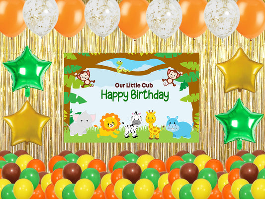 Jungle Theme Birthday Party Complete Party Set