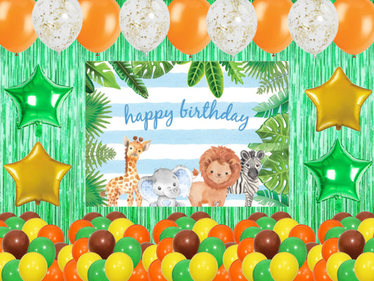 Jungle Theme Birthday Party Complete Party Set