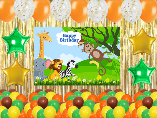 Jungle Theme Birthday Party Complete Party Set