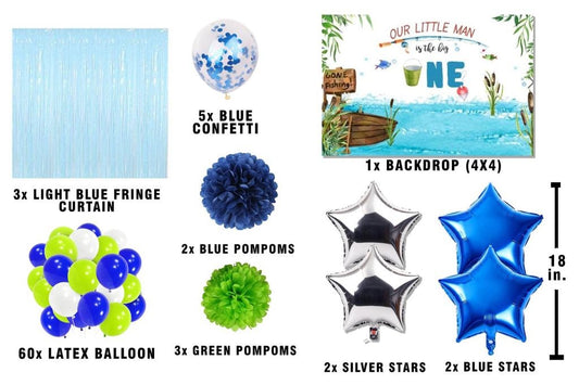 Little Man Theme Birthday Party Complete Party Set for Boys