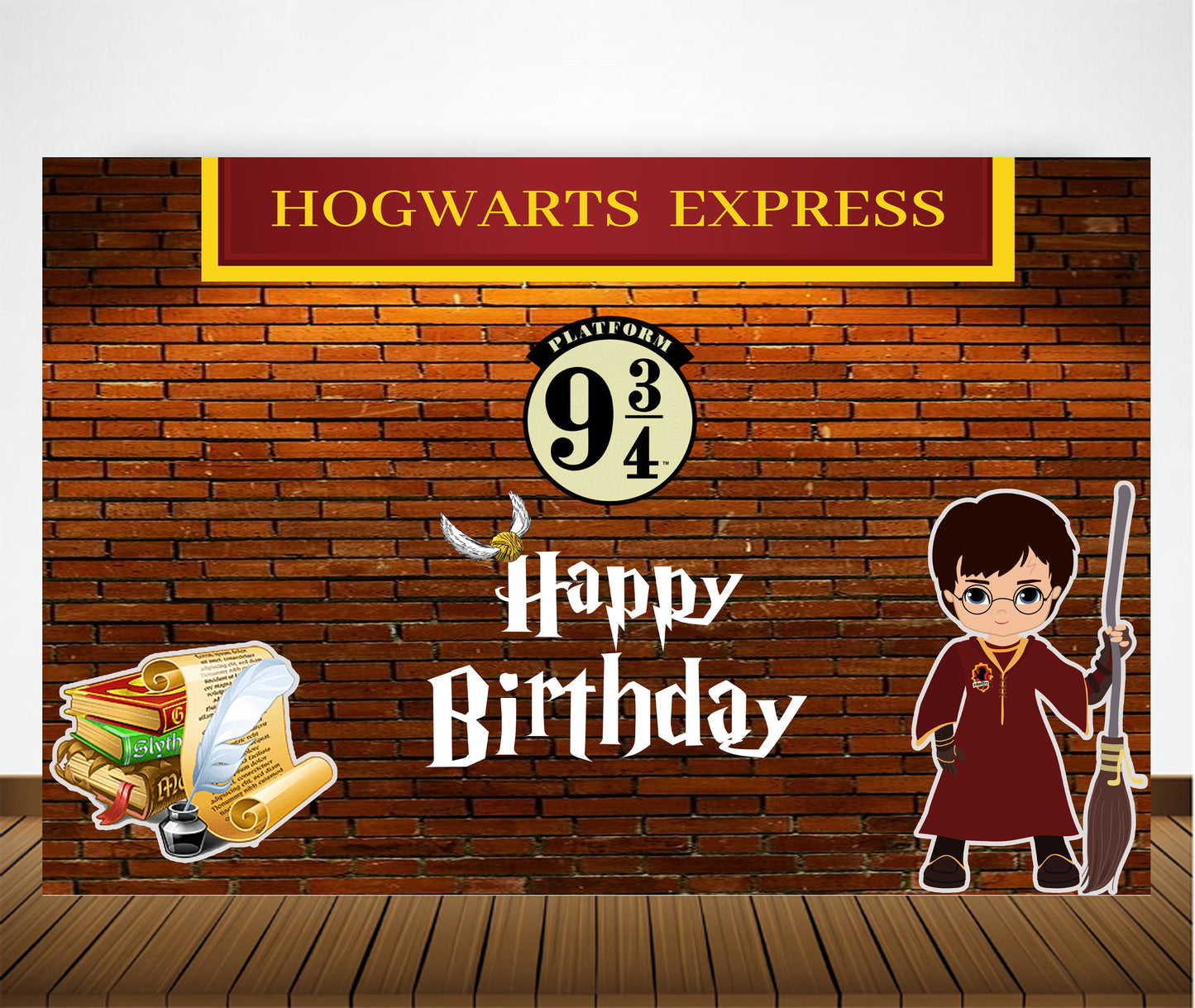 Harry Potter Theme Birthday Party Backdrop