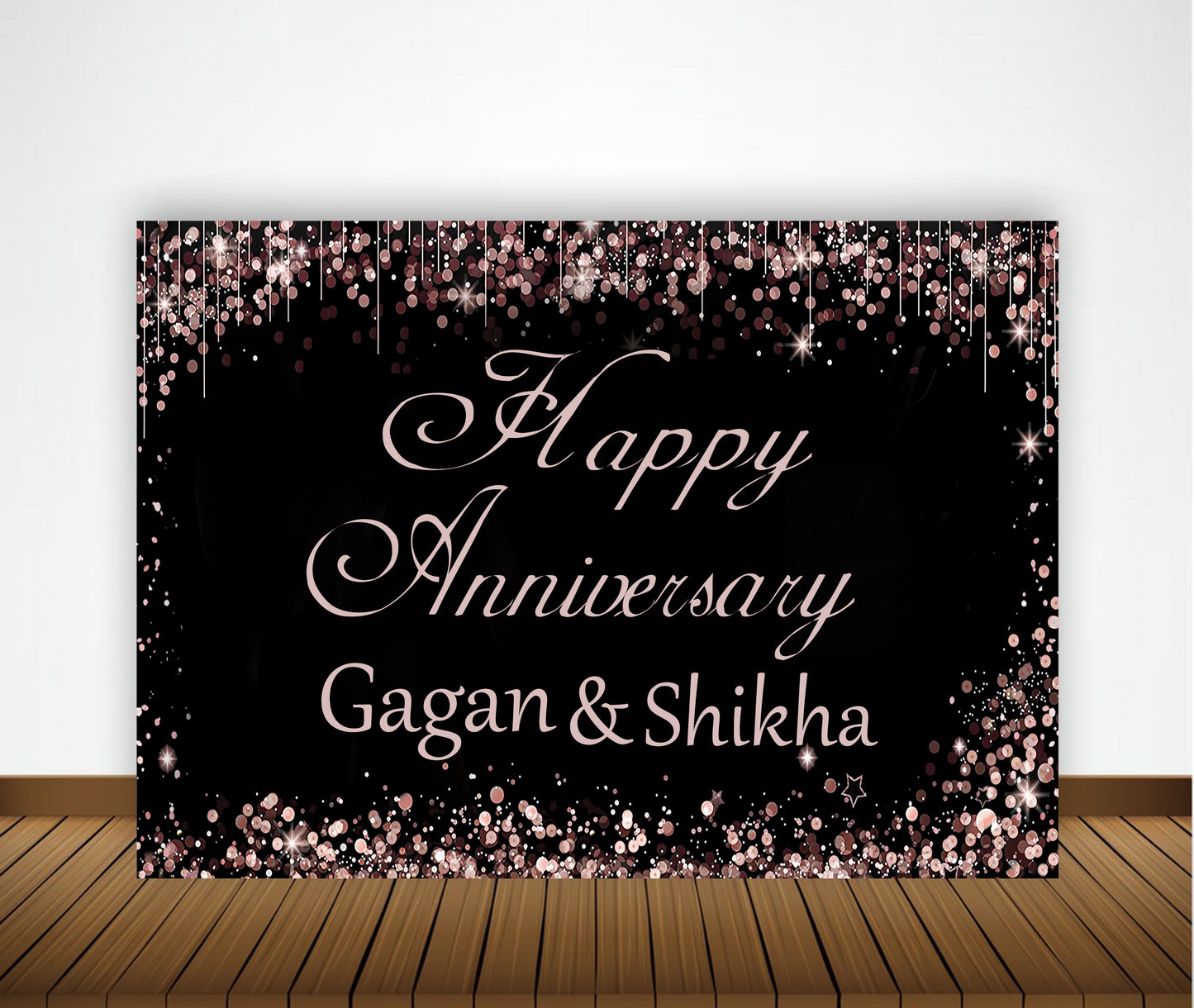 Anniversary Party Backdrop Banners for Couples