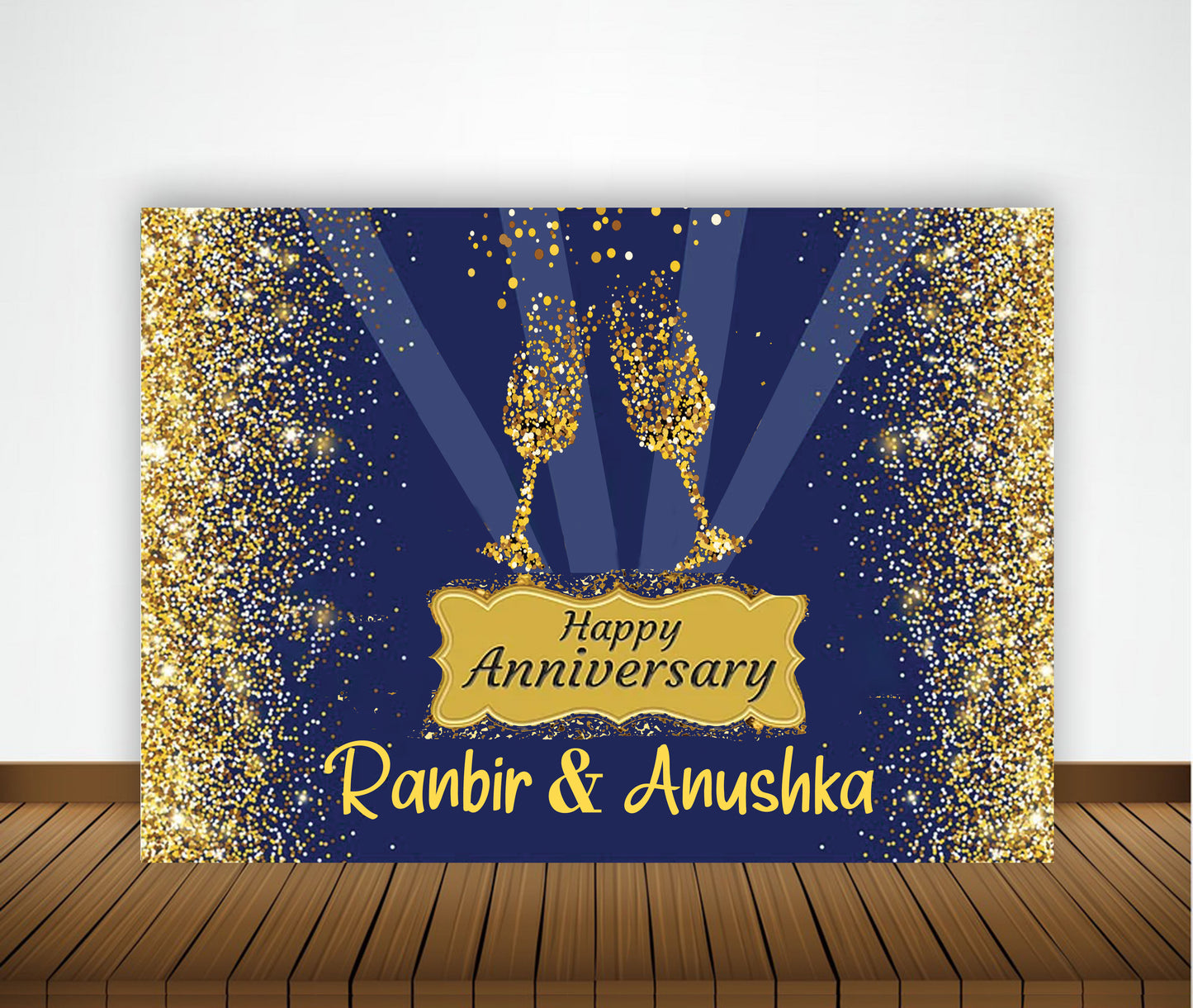 Anniversary Party Backdrop Banners for Couples