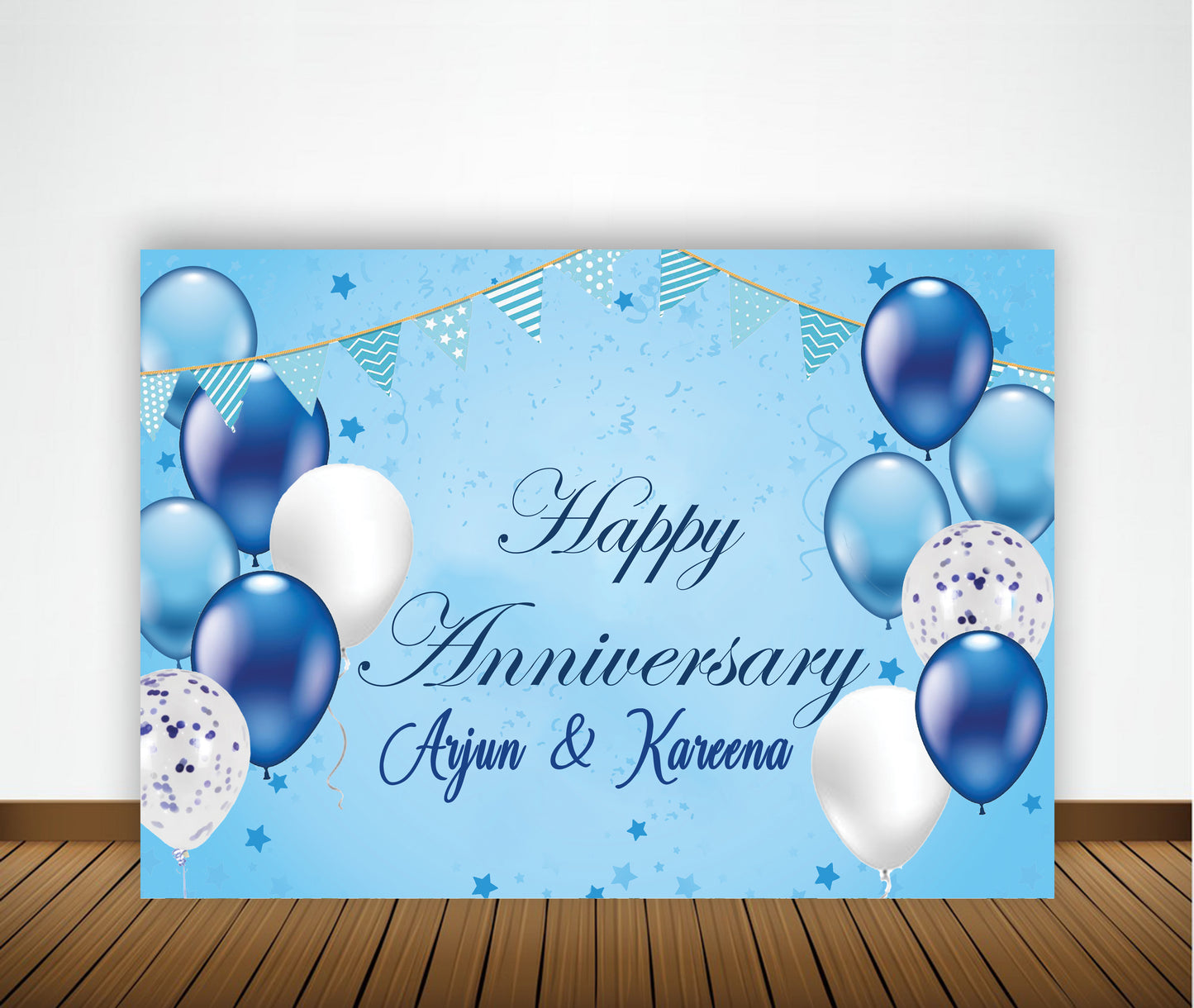 Anniversary Party Backdrop Banners for Couples