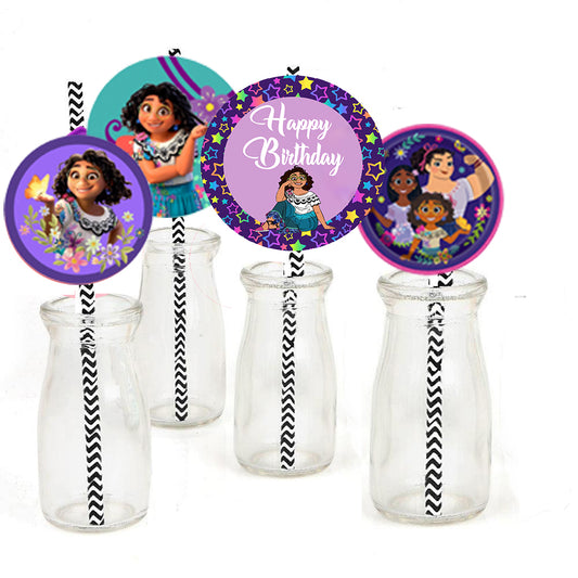Encanto Theme Birthday Party Straws