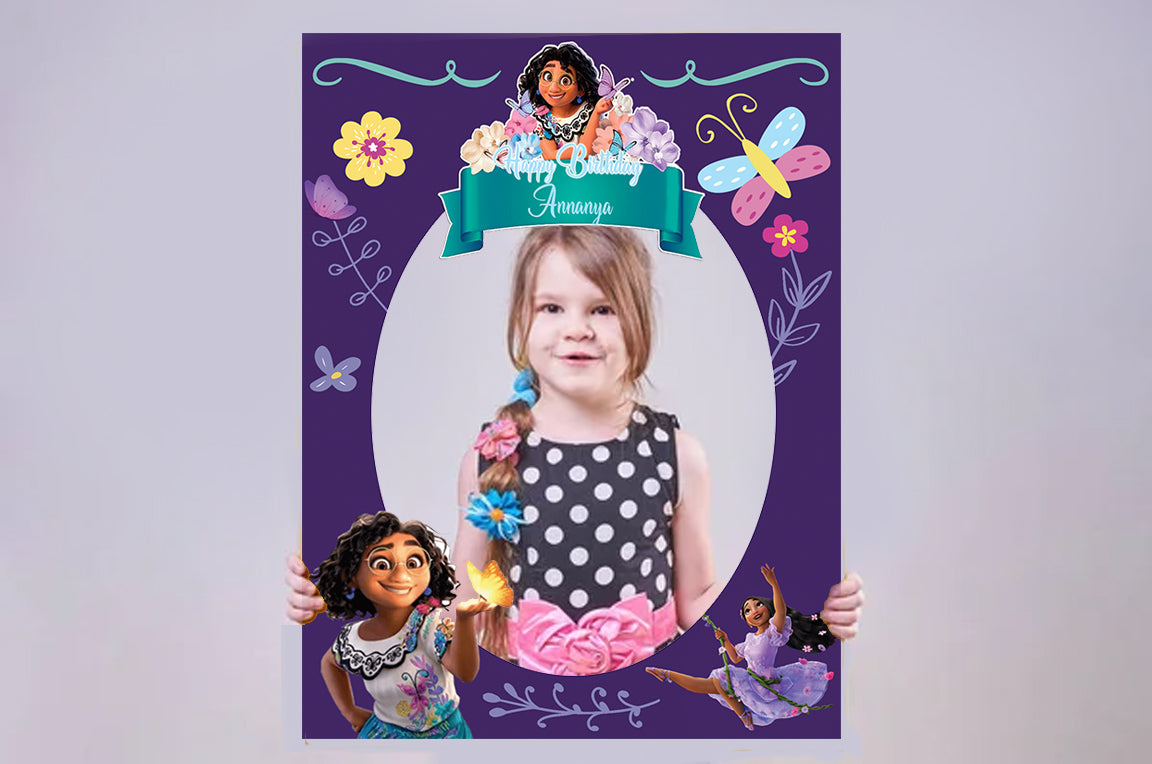 Encanto Theme Birthday Party Selfie Photo Booth Frame