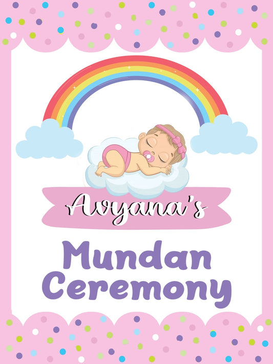 Mundan Ceremony Poster Decoration Photo Prop