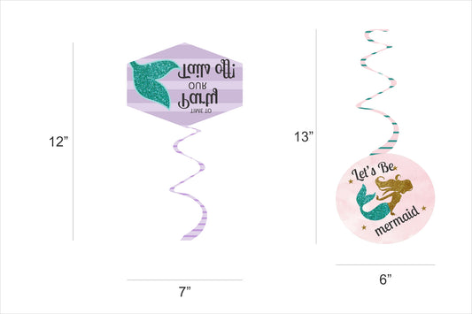 Mermaid Theme Birthday Party Theme Hanging Set for Decoration
