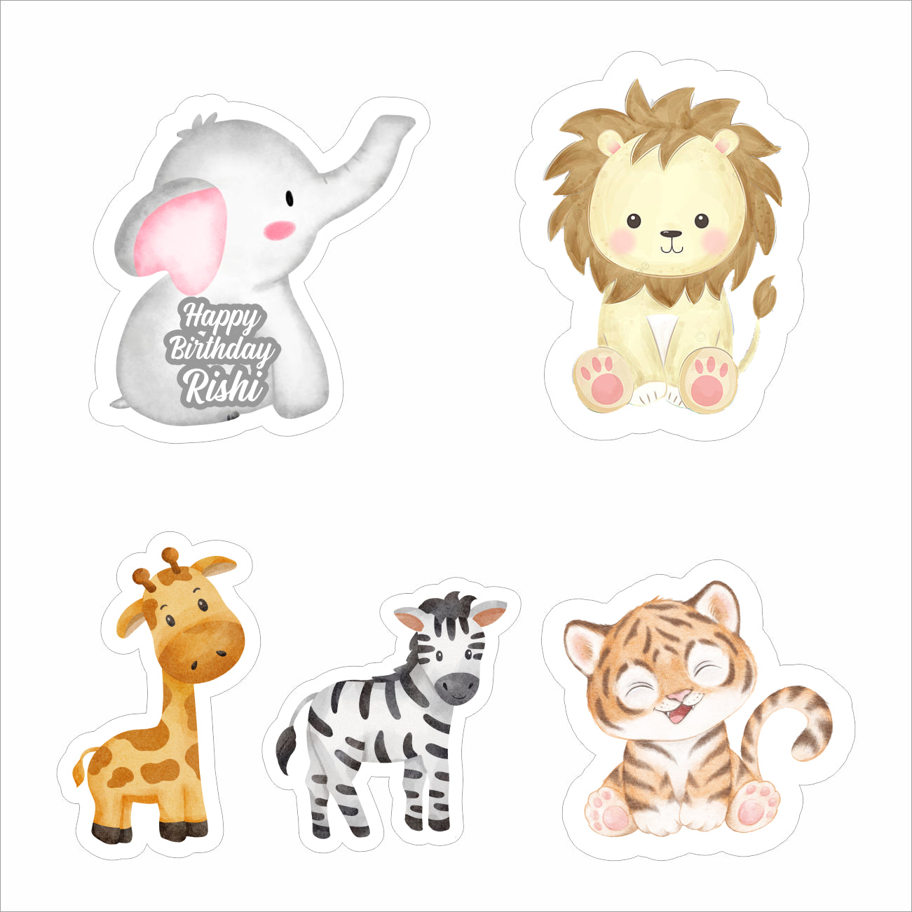 Jungle Theme Birthday Party Cutouts