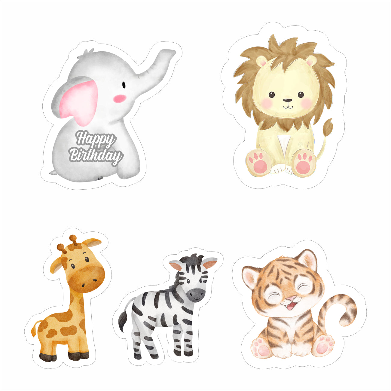 Jungle Theme Birthday Party Cutouts