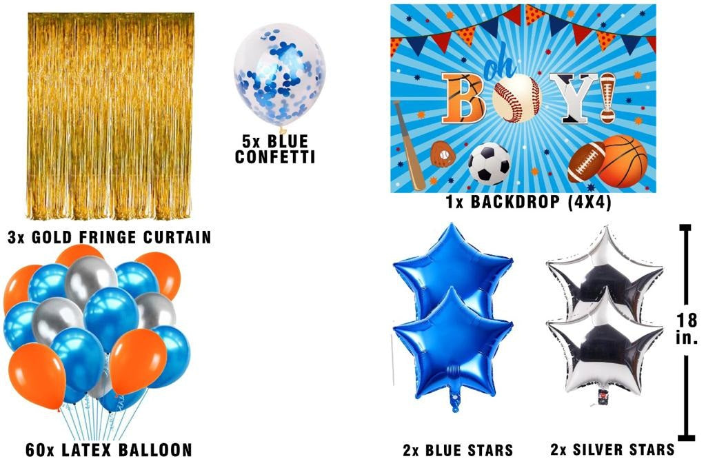 Sports Theme Birthday Party Complete Party Set