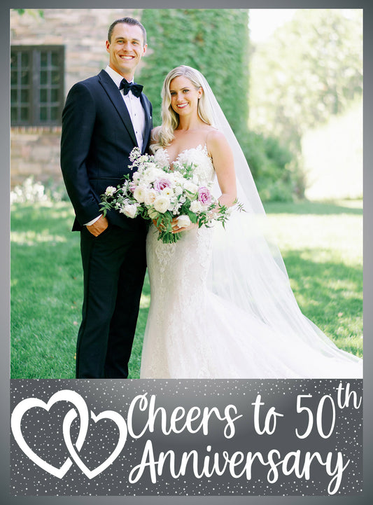 25th Anniversary Party Selfie Photo Booth Frame & Props