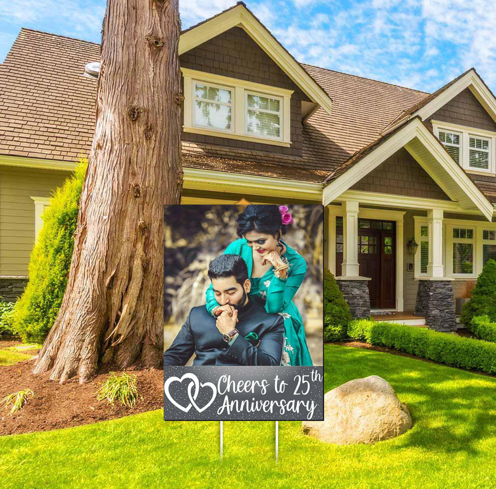 25th Anniversary Party Selfie Photo Booth Frame & Props