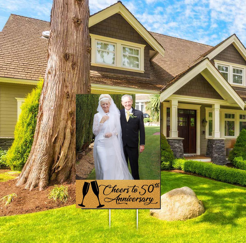 50th Anniversary Party Welcome Board For Decorations