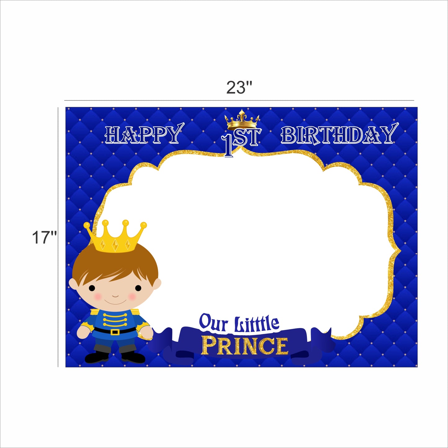Prince Theme Birthday Party Selfie Photo Booth Frame