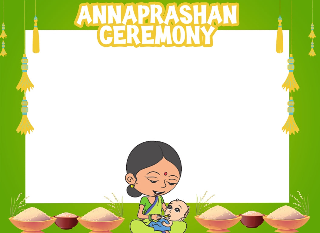 Annaprashan Ceremony Photo Booth Picture Frame