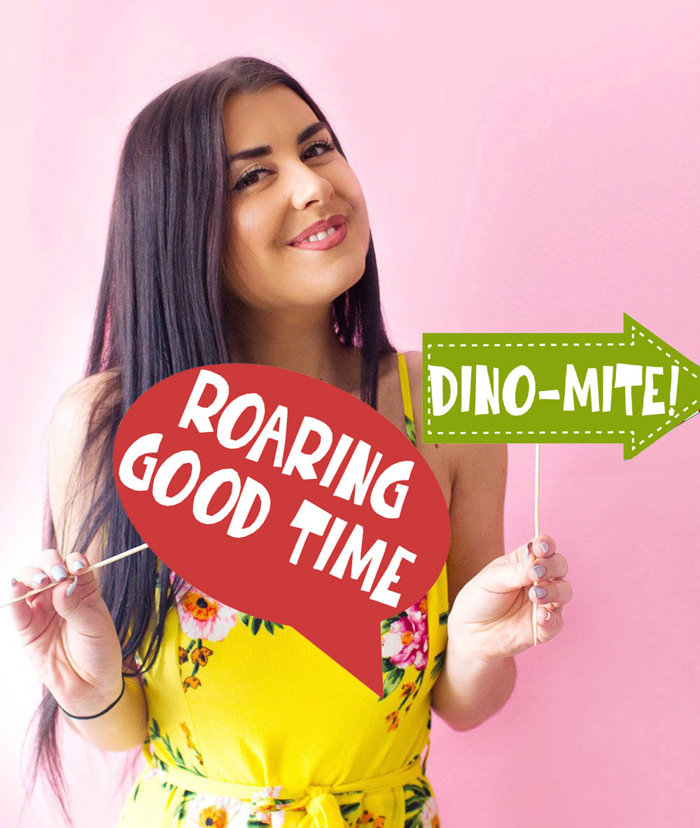 DINOSAUR THEME BIRTHDAY PARTY PHOTO BOOTH PROPS KIT