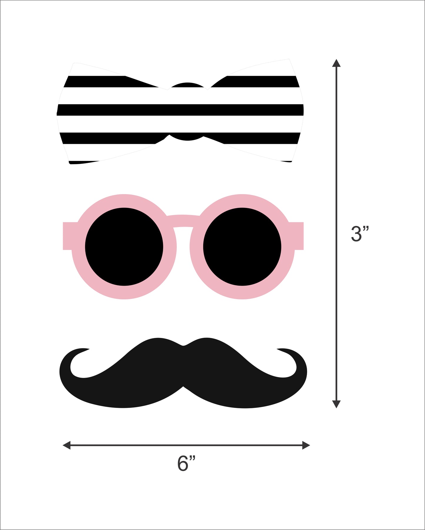 Oh La La Paris Theme Birthday Party Photo Booth Props Kit