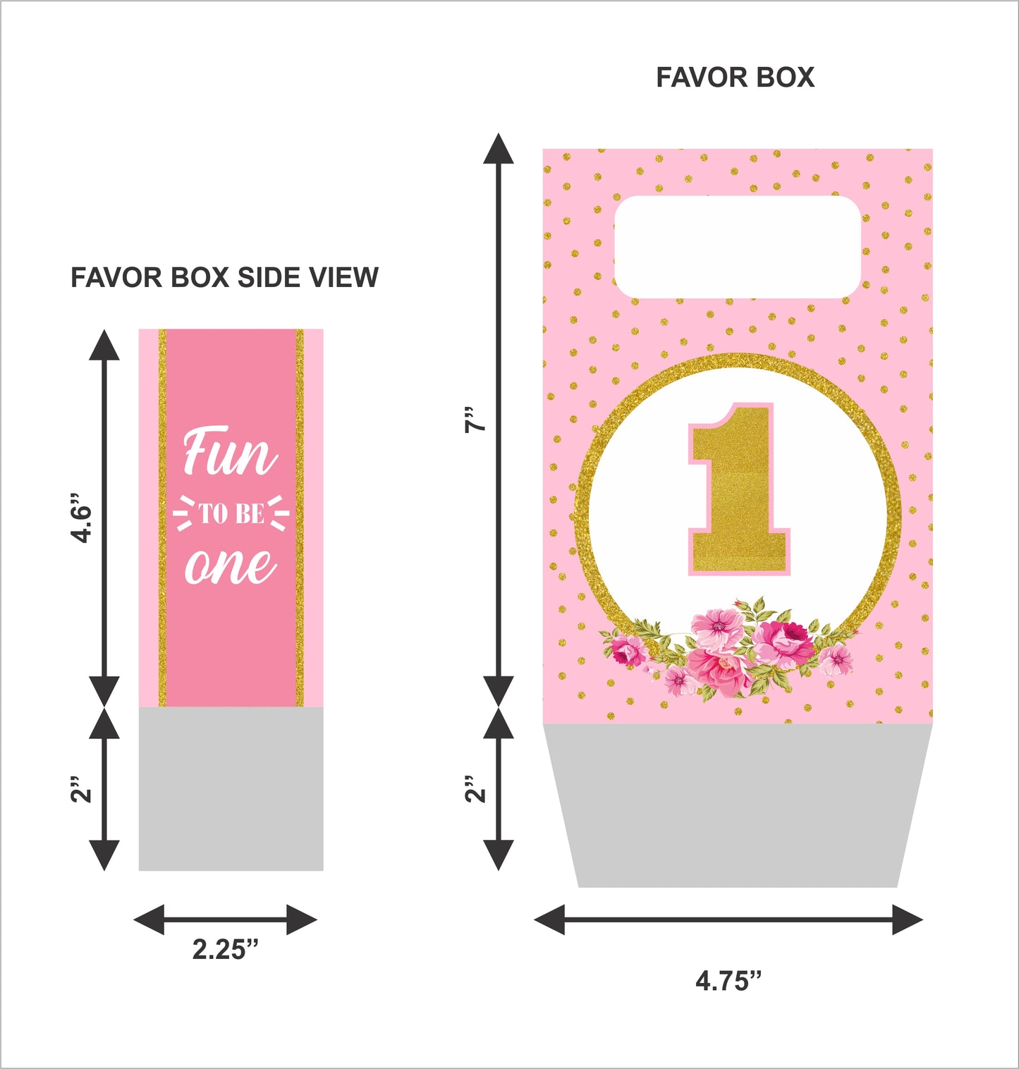 One Is Fun First Birthday Party Return Gift Bags