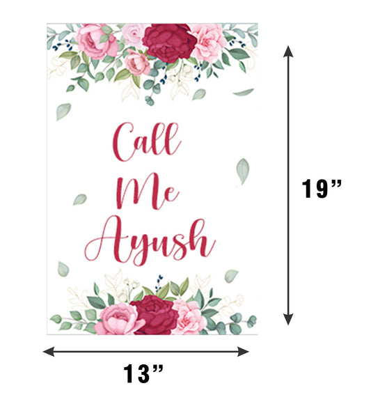 Naming Ceremony Poster Decoration Photo Prop