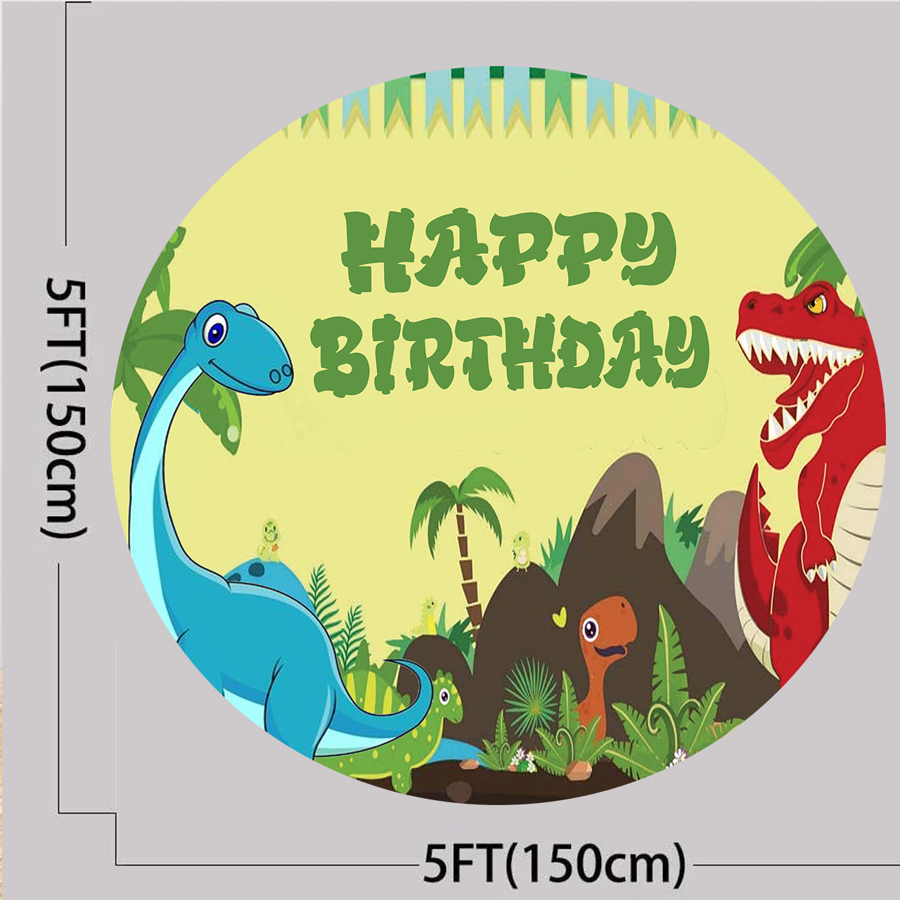 Dinosaur Theme Birthday Party Backdrop