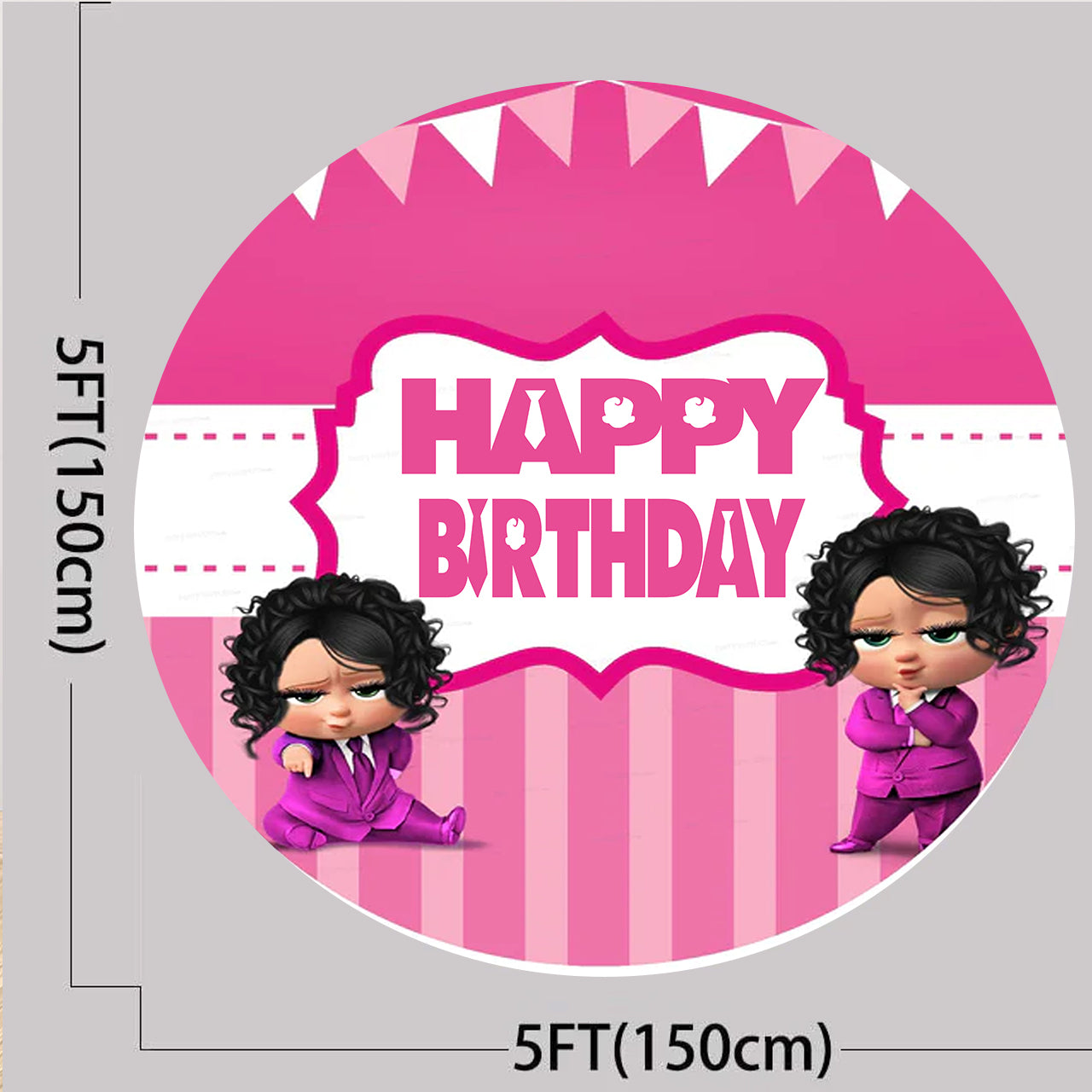 Boss Baby Girl Theme Birthday Party Backdrop