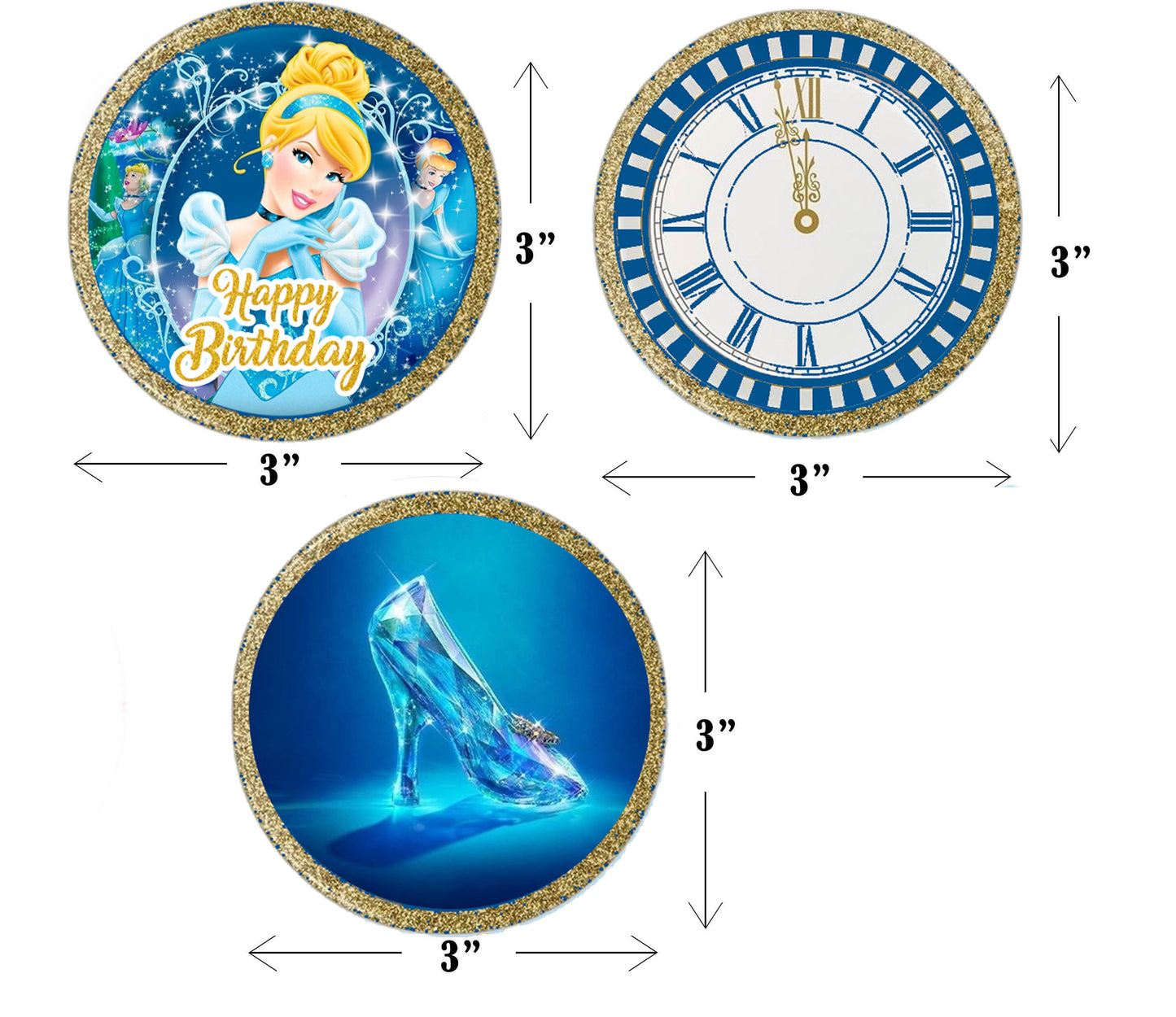 Cinderella Theme Birthday Party Straws