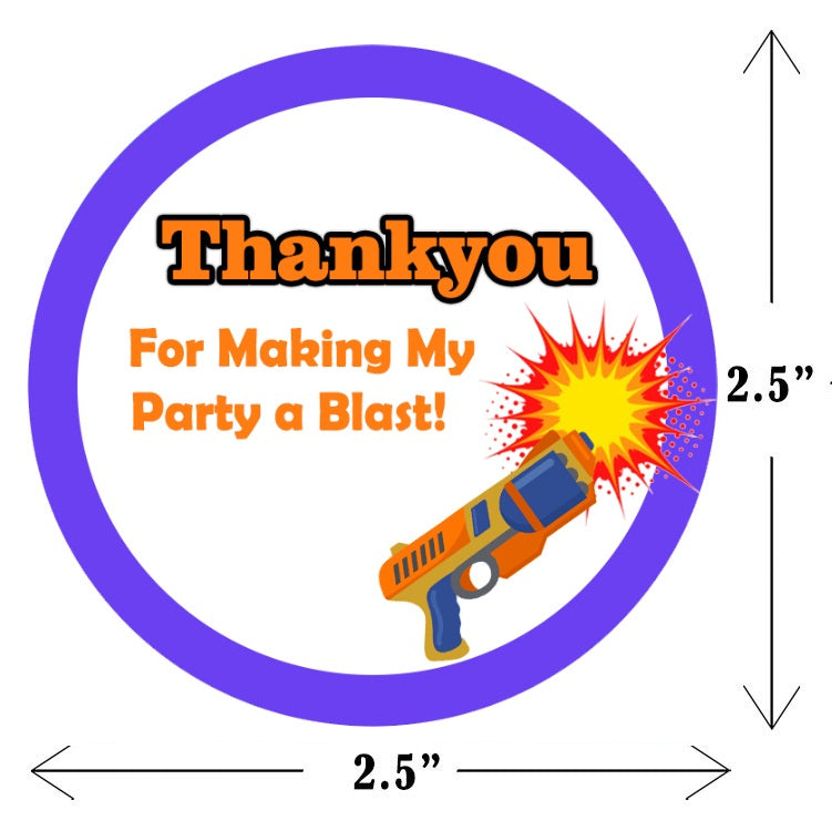 Battle Field -Birthday Party Favor Gift Tags (Pack Of 20)