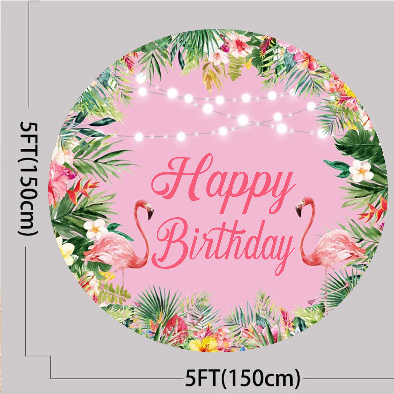 Flamingo Theme Birthday Party Backdrop