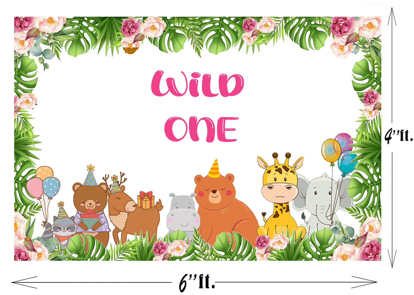 Wild One Birthday Party Backdrop