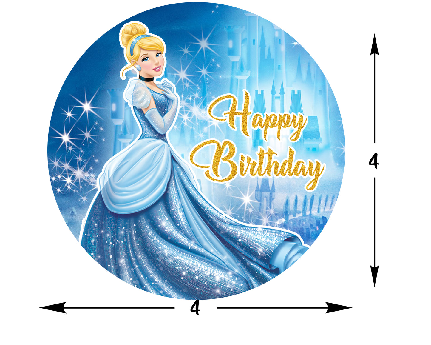 Cinderella Theme Birthday Party Backdrop