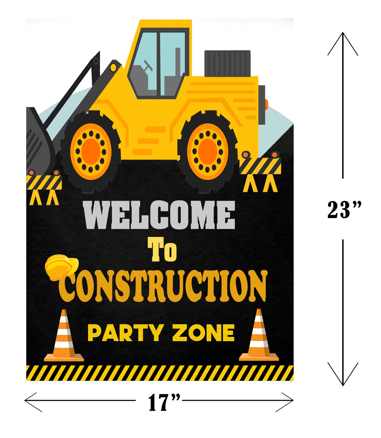 Construction Birthday Party Welcome Board