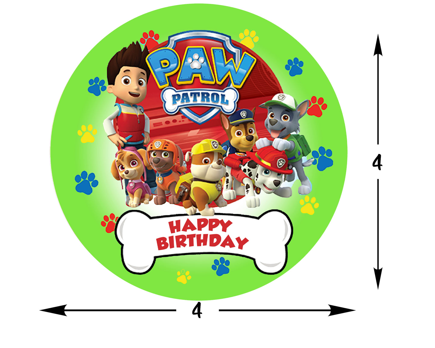 Paw Patrol Theme Birthday Party Backdrop