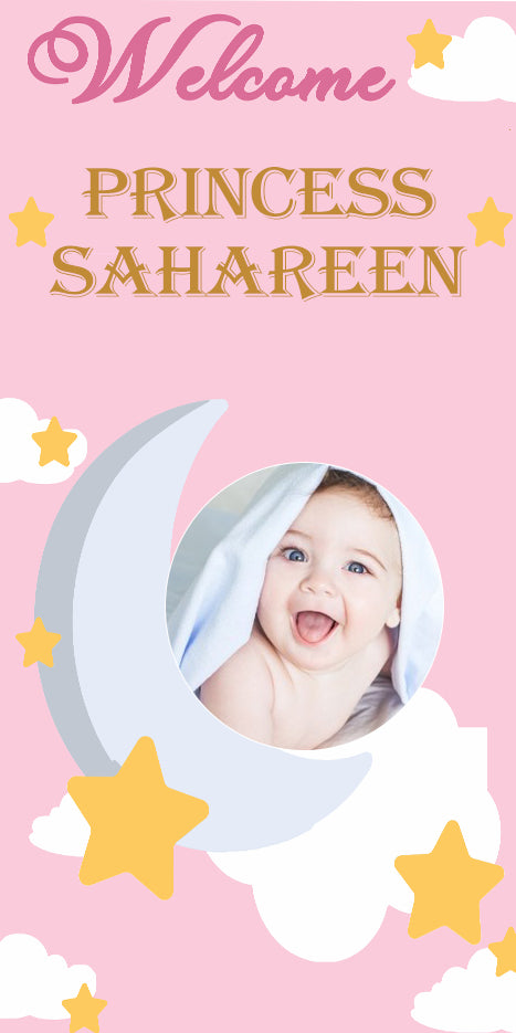 Baby Welcome Customized Welcome Banner Roll up Standee