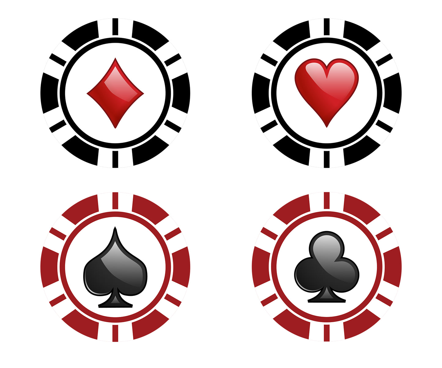 Casino Party Straw Set For Decoration