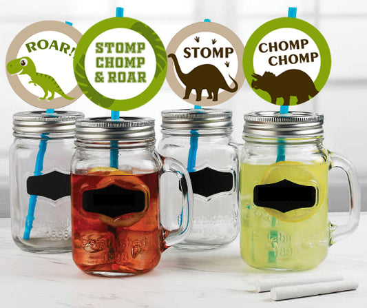 DINOSAUR THEME BIRTHDAY PARTY PAPER DECORATIVE STRAWS
